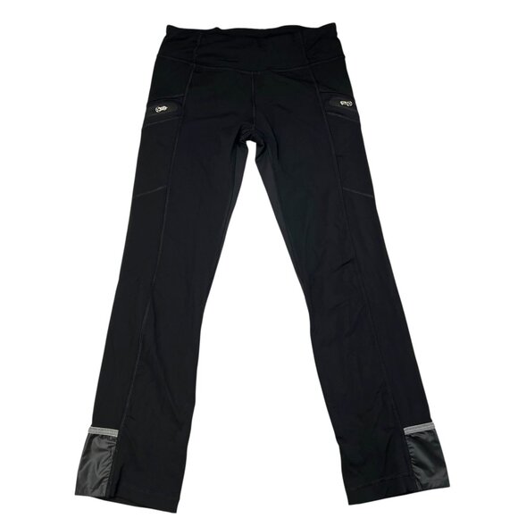 Lululemon Runnin With My Homies Reflective Flare Pants Black Size 6 - Picture 1 of 9